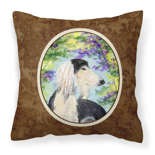 'Caroline'S Treasures Ss8200Pw1414 Saluki Decorative Canvas Fabric Pillow, Large, Multicolor'