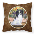 'Caroline'S Treasures Ss8210Pw1414 Papillon Decorative Canvas Fabric Pillow, Large, Multicolor'