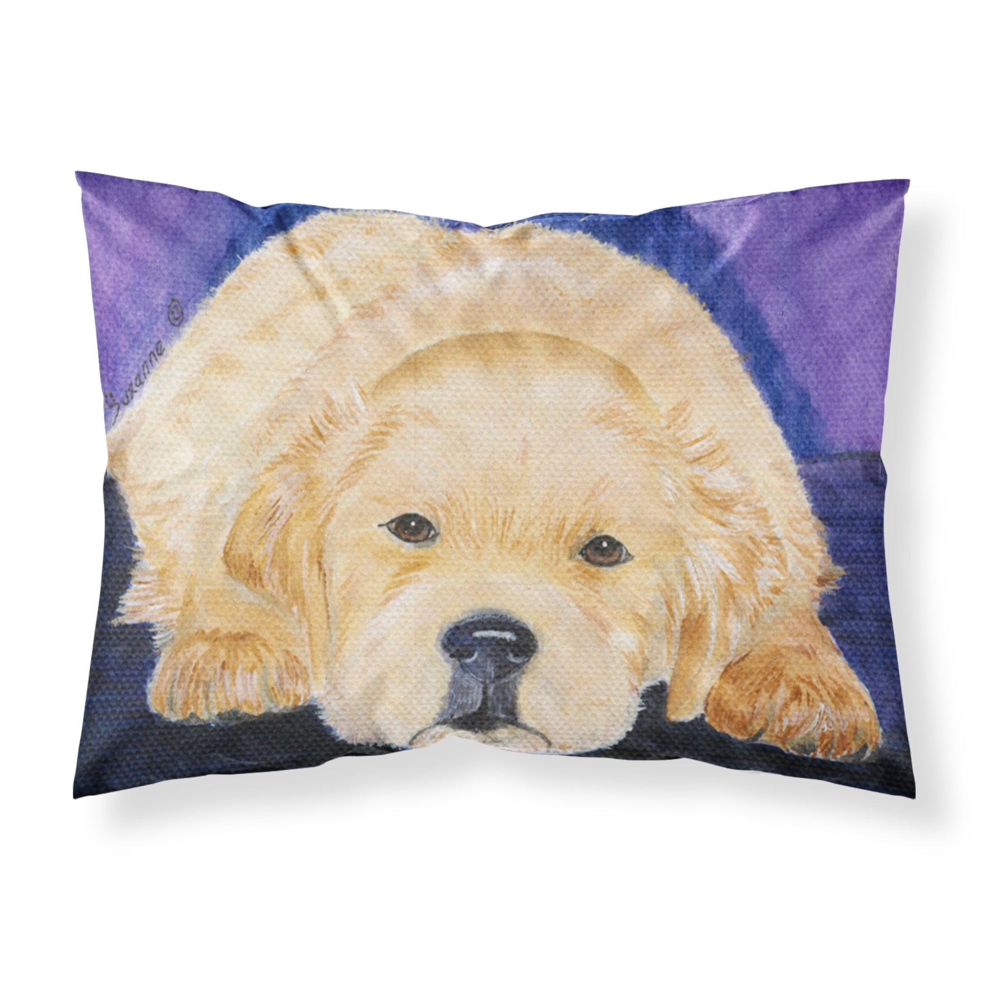 'Caroline'S Treasures Ss8212Pillowcase Golden Retriever Moisture Wicking Fabric Standard Pillowcase, Large, Multicolor'