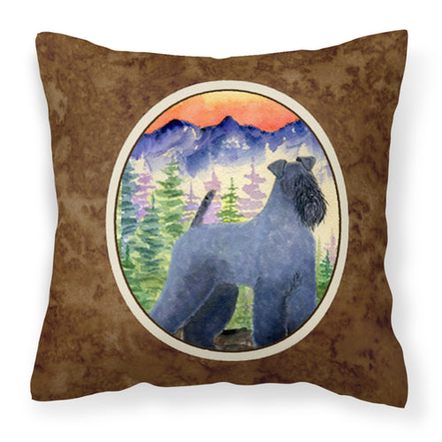 'Caroline'S Treasures Ss8223Pw1414 Kerry Blue Terrier Decorative Canvas Fabric Pillow, Large, Multicolor'
