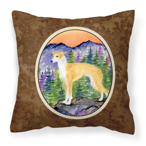 'Caroline'S Treasures Ss8225Pw1414 Italian Greyhound Decorative Canvas Fabric Pillow, Large, Multicolor'