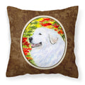 'Caroline'S Treasures Ss8235Pw1414 Great Pyrenees Decorative Canvas Fabric Pillow, Large, Multicolor'