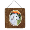 CarolineS Treasures Ss8236Ds66 Great Pyrenees Aluminum Metal Wall Or Door Hanging Prints, 6 X 6 Inch  Inch , Multicolor
