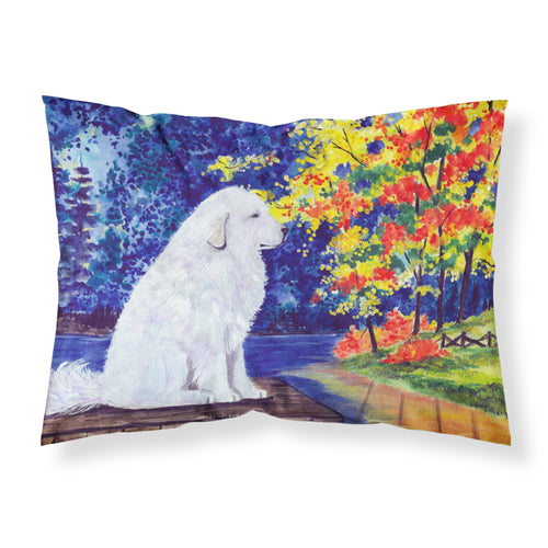 'Caroline'S Treasures Ss8240Pillowcase Great Pyrenees Moisture Wicking Fabric Standard Pillowcase, Large, Multicolor'