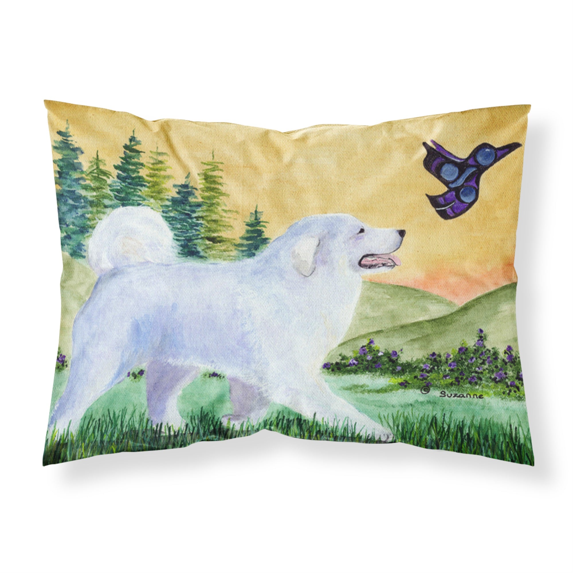 'Caroline'S Treasures Ss8241Pillowcase Great Pyrenees Moisture Wicking Fabric Standard Pillowcase, Large, Multicolor'