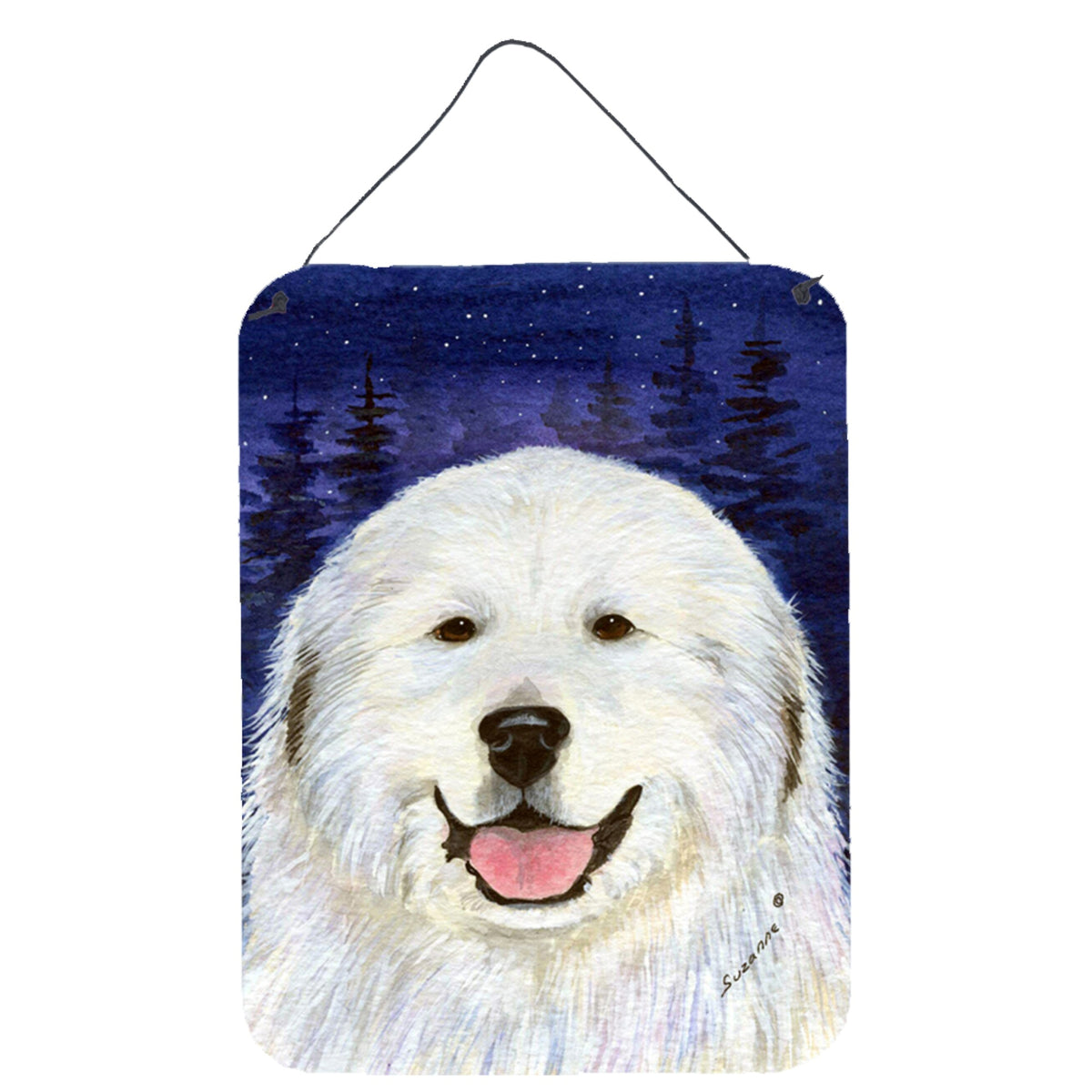 CarolineS Treasures Ss8242Ds1216 Great Pyrenees Aluminium Metal Wall Or Door Hanging Prints, 16 Inch  Inch  X 12 Inch  Inch , Multicolor