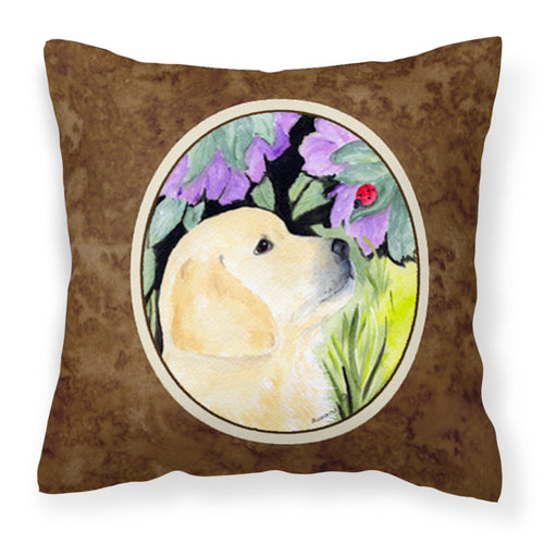 'Caroline'S Treasures Ss8245Pw1414 Golden Retriever Decorative Canvas Fabric Pillow, Large, Multicolor'