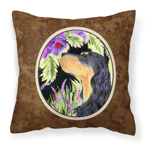 'Caroline'S Treasures Ss8250Pw1414 Gordon Setter Decorative Canvas Fabric Pillow, Large, Multicolor'