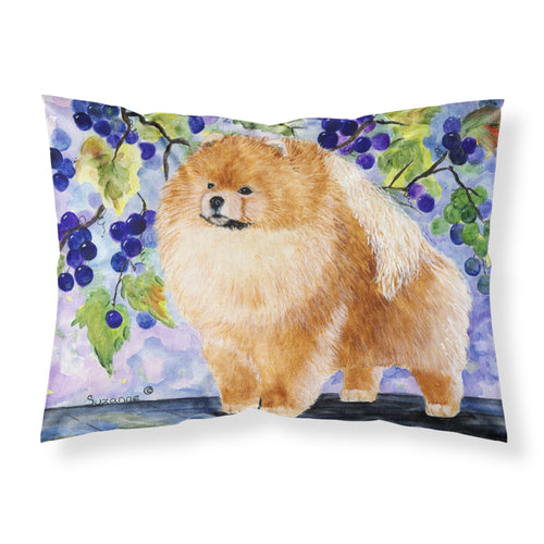 'Caroline'S Treasures Ss8251Pillowcase Pomeranian Moisture Wicking Fabric Standard Pillowcase, Large, Multicolor'