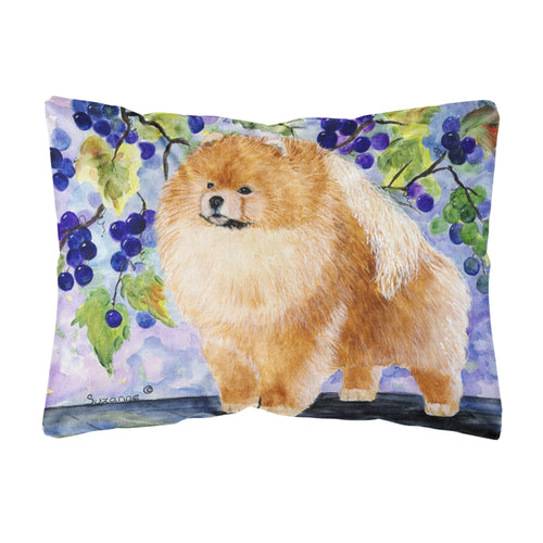 'Caroline'S Treasures Ss8251Pw1216 Pomeranian Decorative Canvas Fabric Pillow, Large, Multicolor'