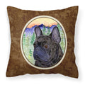'Caroline'S Treasures Ss8257Pw1414 French Bulldog Decorative Canvas Fabric Pillow, Large, Multicolor'