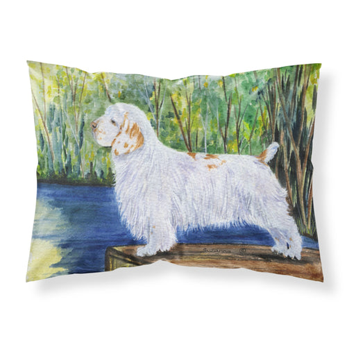 'Caroline'S Treasures Ss8261Pillowcase Clumber Spaniel Moisture Wicking Fabric Standard Pillowcase, Large, Multicolor'