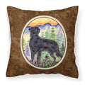 'Caroline'S Treasures Ss8263Pw1414 Flat Coated Retriever Decorative Canvas Fabric Pillow, Large, Multicolor'