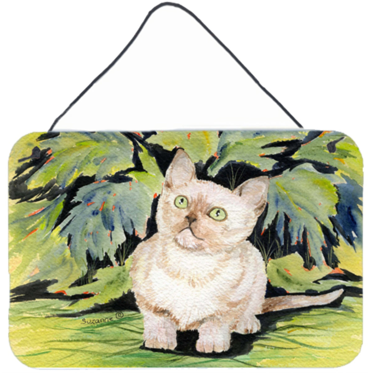 CarolineS Treasures Catburmese Indoor Aluminum Metal Wall Or Door Hanging Prints, 8 X 12 Inch  Inch , Multicolor