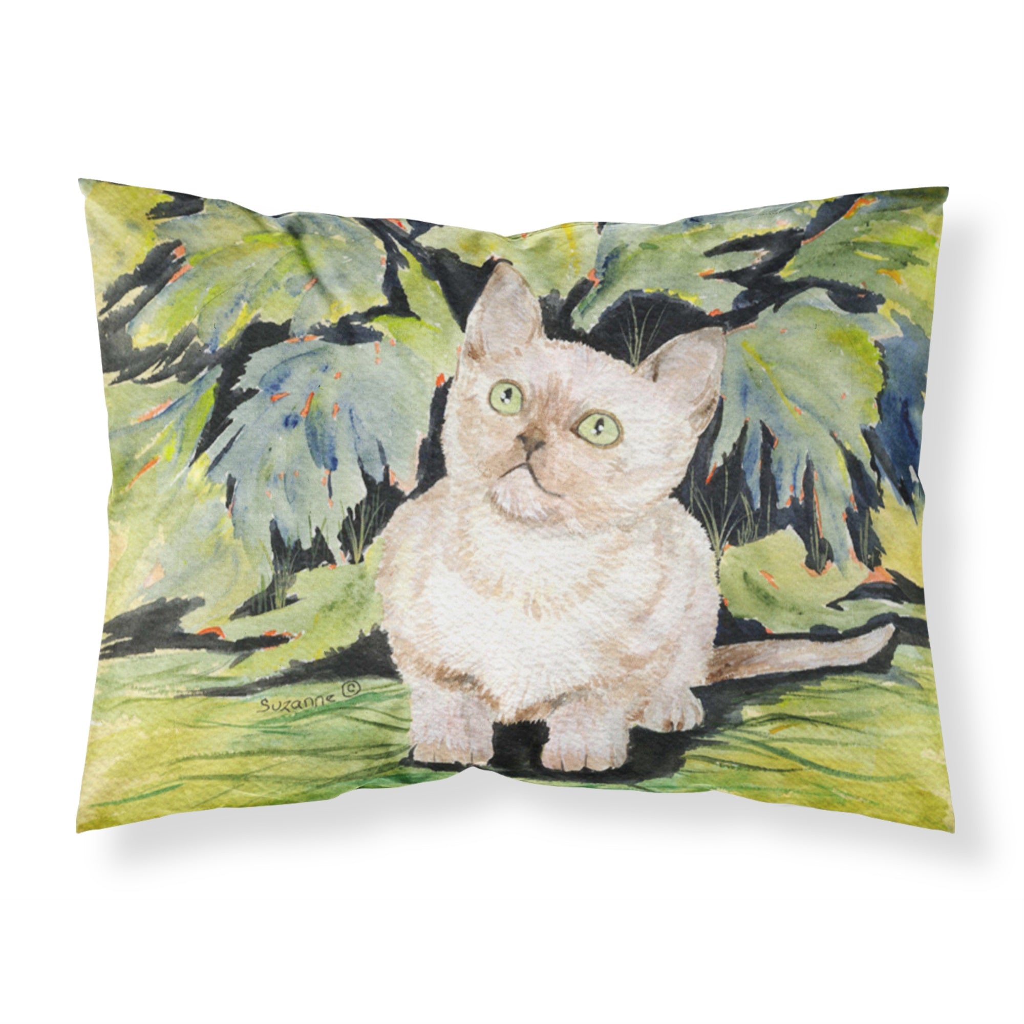 'Caroline'S Treasures Ss8265Pillowcase Cat-Burmese Moisture Wicking Fabric Standard Pillowcase, Large, Multicolor'
