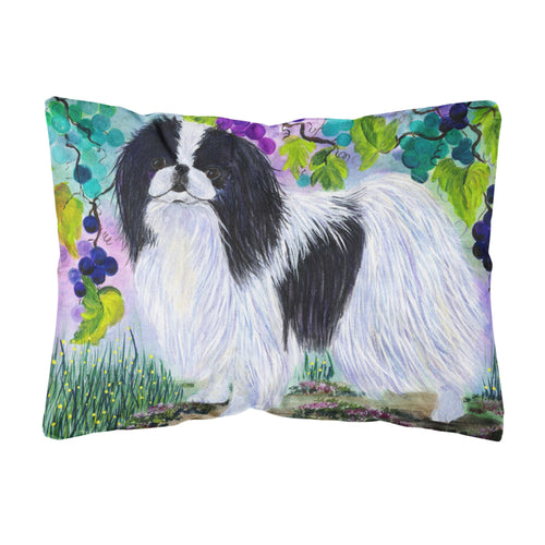 'Caroline'S Treasures Ss8270Pw1216 Japanese Chin Decorative Canvas Fabric Pillow, Large, Multicolor'