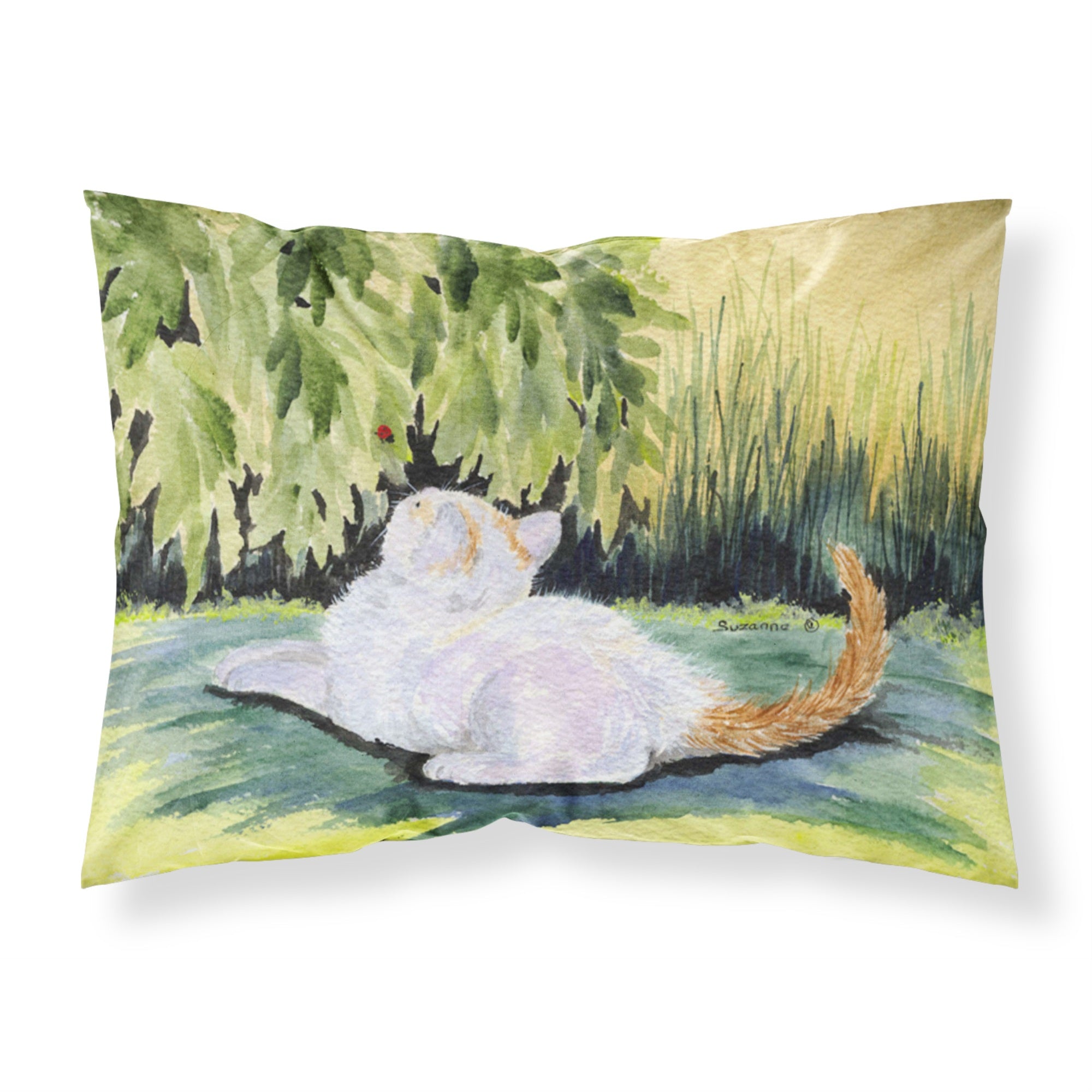 'Caroline'S Treasures Ss8273Pillowcase Cat Moisture Wicking Fabric Standard Pillowcase, Large, Multicolor'