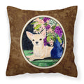 'Caroline'S Treasures Ss8289Pw1414 Chihuahua Decorative Canvas Fabric Pillow, Large, Multicolor'