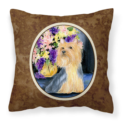 'Caroline'S Treasures Ss8293Pw1414 Silky Terrier Decorative Canvas Fabric Pillow, Large, Multicolor'