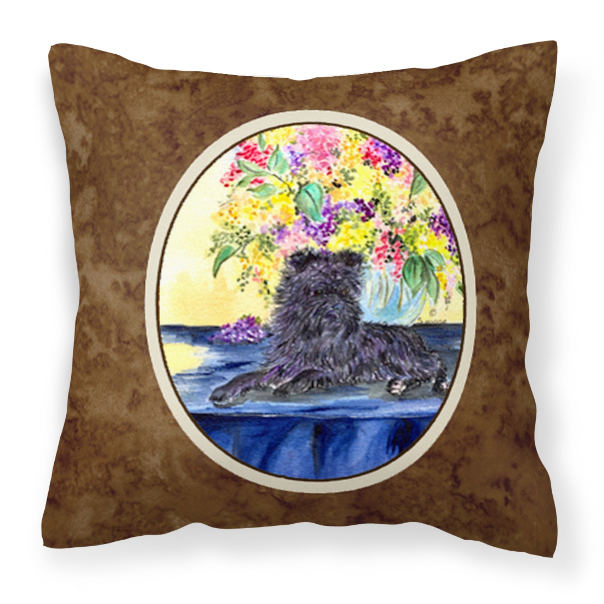 'Caroline'S Treasures Ss8296Pw1414 Affenpinscher Decorative Canvas Fabric Pillow, Large, Multicolor'