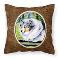 'Caroline'S Treasures Ss8305Pw1414 Sheltie Decorative Canvas Fabric Pillow, Large, Multicolor'