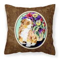 'Caroline'S Treasures Ss8312Pw1414 Australian Shepherd Decorative Canvas Fabric Pillow, Large, Multicolor'