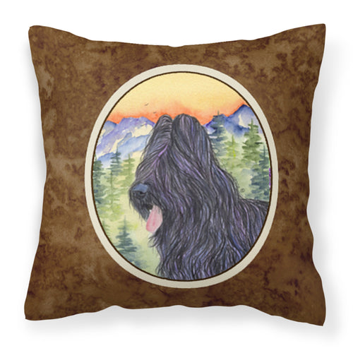 'Caroline'S Treasures Ss8319Pw1414 Briard Decorative Canvas Fabric Pillow, Large, Multicolor'