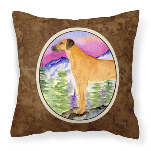 'Caroline'S Treasures Ss8327Pw1414 Rhodesian Ridgeback Decorative Canvas Fabric Pillow, Large, Multicolor'