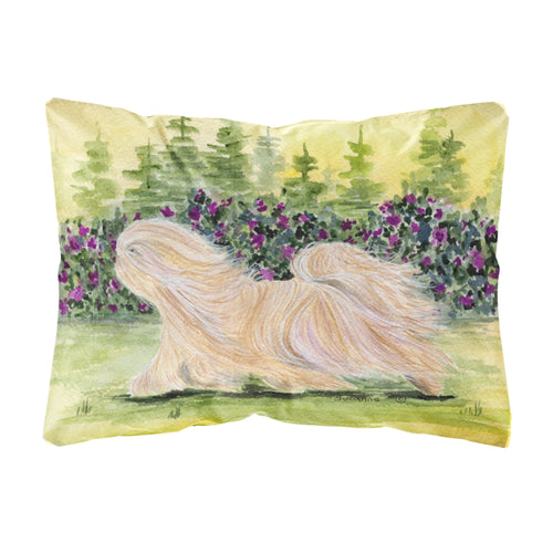 'Caroline'S Treasures Ss8328Pw1216 Lhasa Apso Decorative Canvas Fabric Pillow, Large, Multicolor'