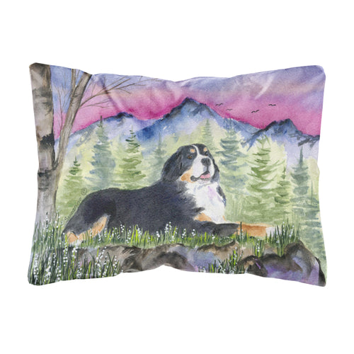 'Caroline'S Treasures Ss8332Pw1216 Bernese Mountain Dog Decorative Canvas Fabric Pillow, Large, Multicolor'