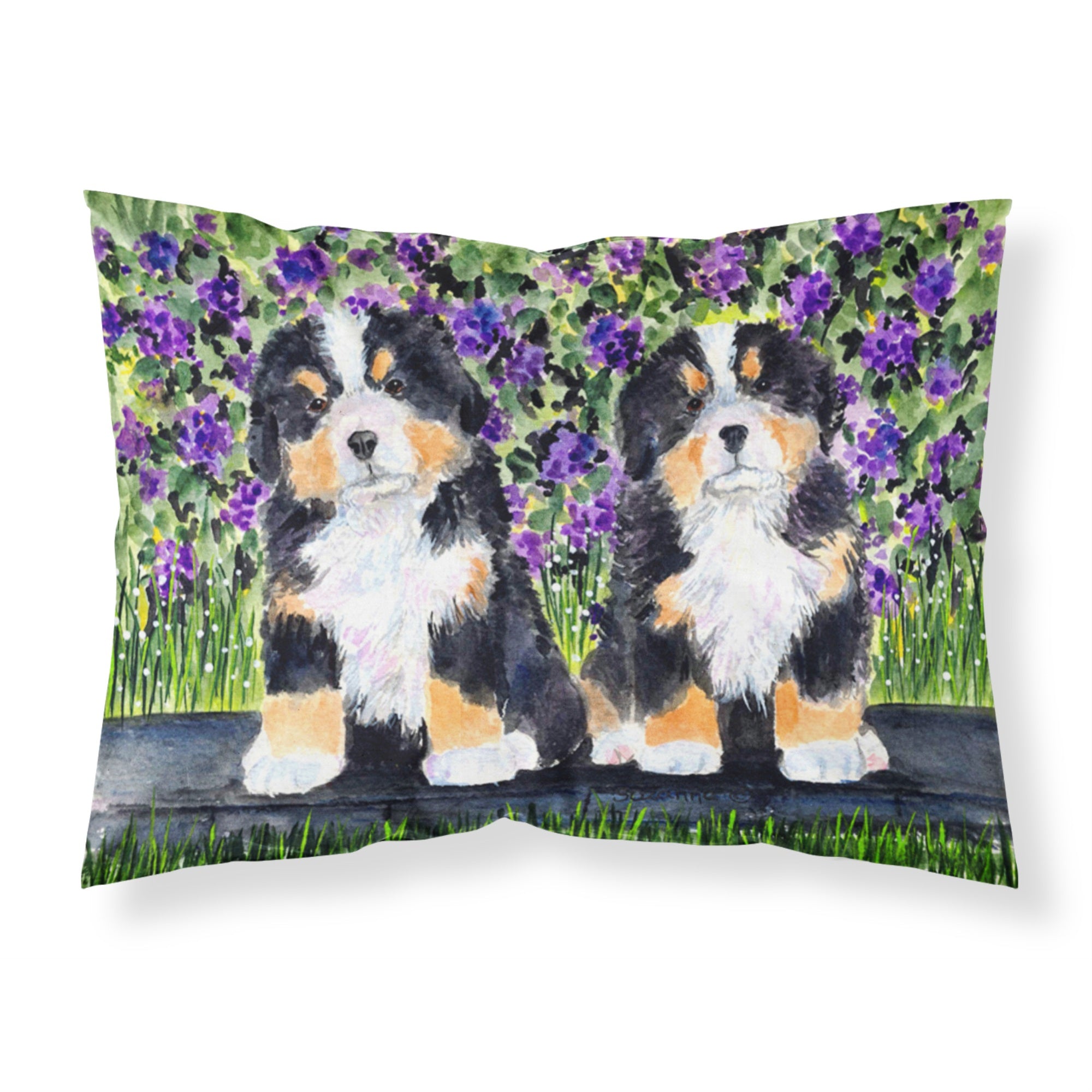 'Caroline'S Treasures Ss8334Pillowcase Bernese Mountain Dog Moisture Wicking Fabric Standard Pillowcase, Large, Multicolor'