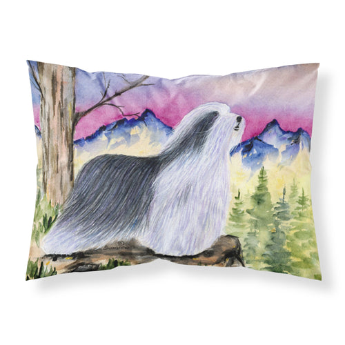 'Caroline'S Treasures Ss8338Pillowcase Bearded Collie Moisture Wicking Fabric Standard Pillowcase, Large, Multicolor'