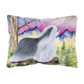 'Caroline'S Treasures Ss8338Pw1216 Bearded Collie Decorative Canvas Fabric Pillow, Large, Multicolor'