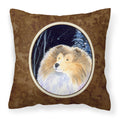 'Caroline'S Treasures Ss8360Pw1414 Starry Night Collie Decorative Canvas Fabric Pillow, Large, Multicolor'