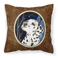 'Caroline'S Treasures Ss8370Pw1414 Starry Night Dalmatian Decorative Canvas Fabric Pillow, Large, Multicolor'