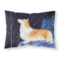 'Caroline'S Treasures Ss8373Pillowcase Starry Night Corgi Moisture Wicking Fabric Standard Pillowcase, Large, Multicolor'