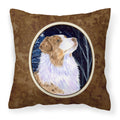 'Caroline'S Treasures Ss8375Pw1414 Starry Night Australian Shepherd Fabric Pillow, Large, Multicolor'