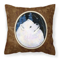 'Caroline'S Treasures Ss8376Pw1414 Starry Night Samoyed Decorative Canvas Fabric Pillow, Large, Multicolor'