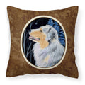 'Caroline'S Treasures Ss8382Pw1414 Starry Night Australian Shepherd Fabric Pillow, Large, Multicolor'