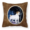 'Caroline'S Treasures Ss8388Pw1414 Starry Night Jack Russell Terrier Fabric Pillow, Large, Multicolor'