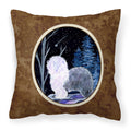 'Caroline'S Treasures Ss8401Pw1414 Starry Night Old English Sheepdog Fabric Pillow, Large, Multicolor'