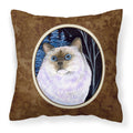 'Caroline'S Treasures Ss8403Pw1414 Starry Night Cat Birman Decorative Canvas Fabric Pillow, Large, Multicolor'
