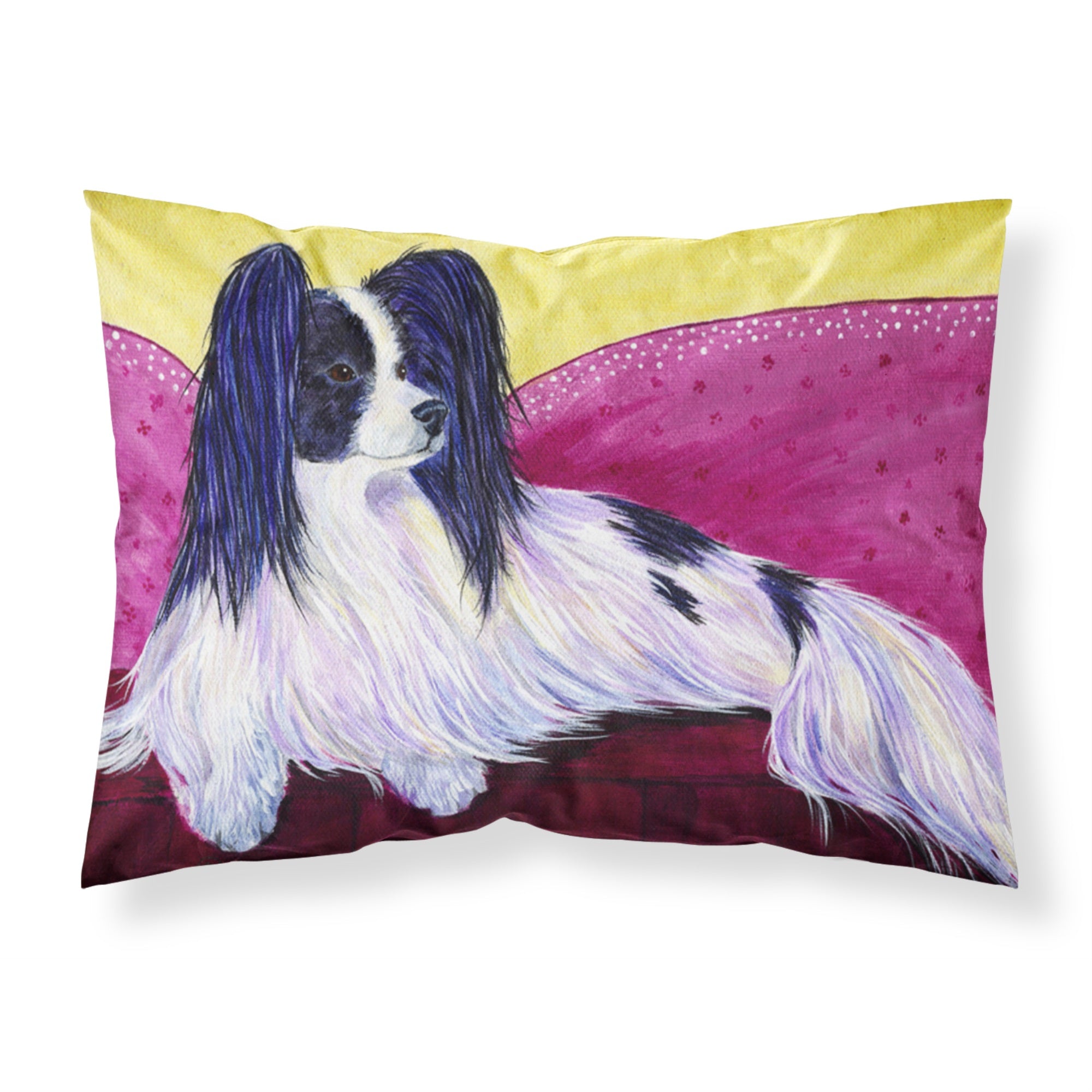'Caroline'S Treasures Ss8416Pillowcase Papillion Moisture Wicking Fabric Standard Pillowcase, Large, Multicolor'
