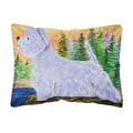 'Caroline'S Treasures Ss8418Pw1216 Westie Decorative Canvas Fabric Pillow, Large, Multicolor'