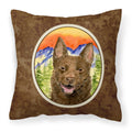 'Caroline'S Treasures Ss8422Pw1414 Australian Kelpie Decorative Canvas Fabric Pillow, Large, Multicolor'
