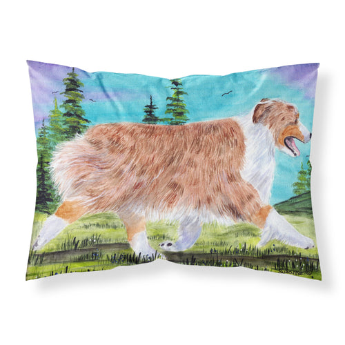'Caroline'S Treasures Ss8423Pillowcase Australian Shepherd Moisture Wicking Fabric Standard Pillowcase, Large, Multicolor'