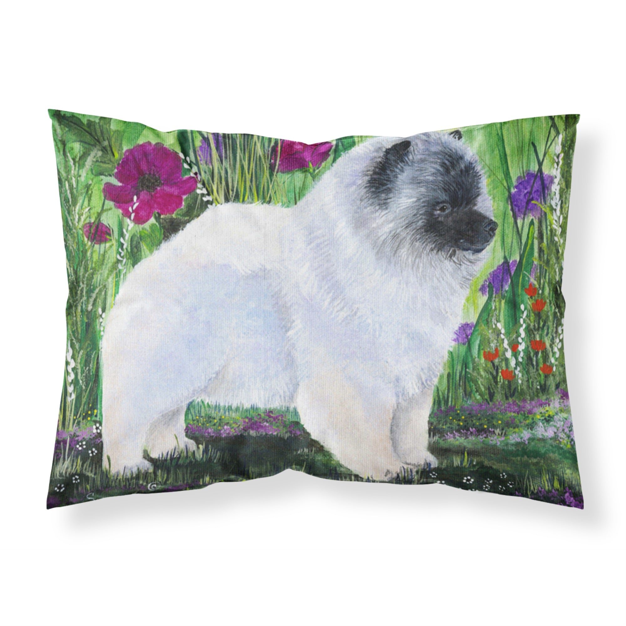 'Caroline'S Treasures Ss8424Pillowcase Keeshond Moisture Wicking Fabric Standard Pillowcase, Large, Multicolor'