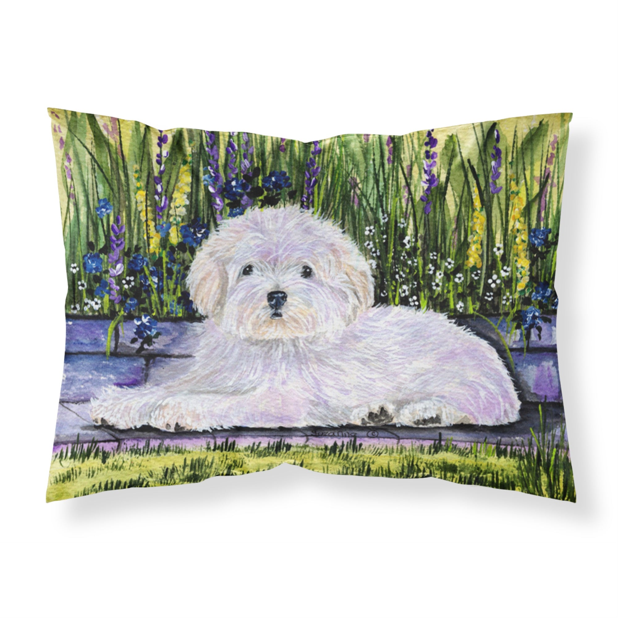 'Caroline'S Treasures Ss8430Pillowcase Coton De Tulear Moisture Wicking Fabric Standard Pillowcase, Large, Multicolor'