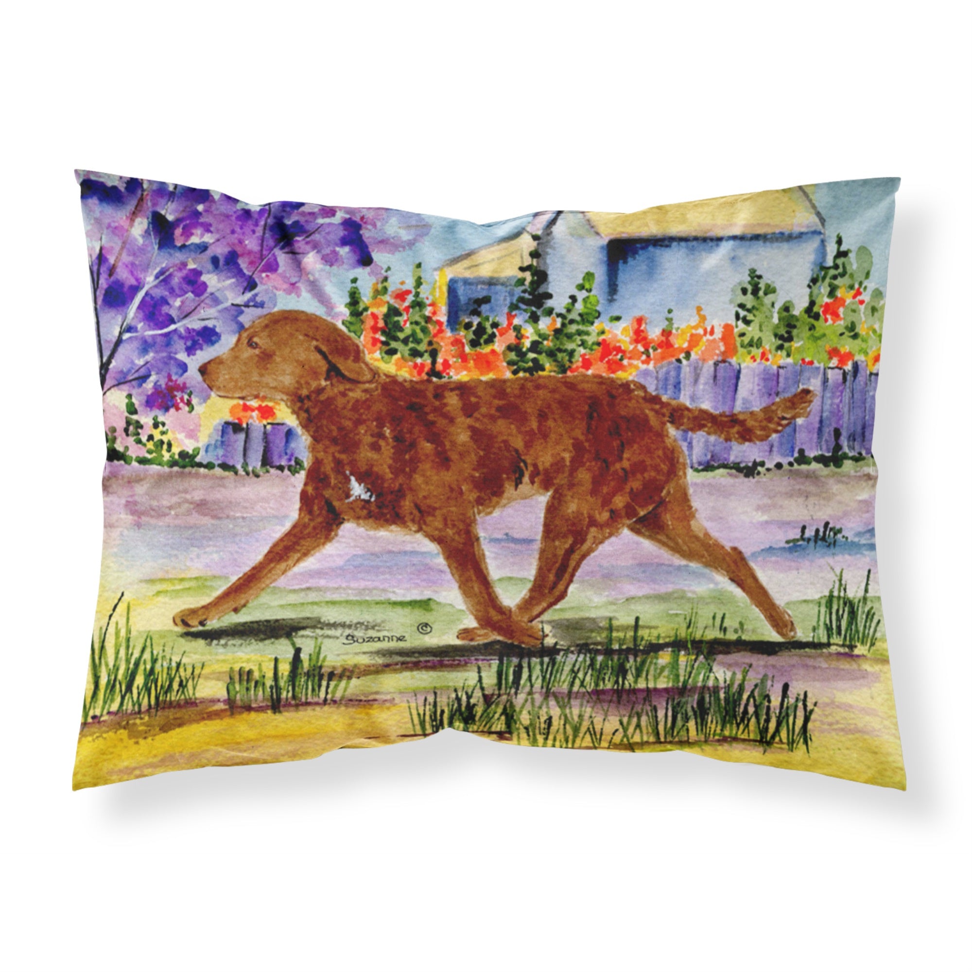 'Caroline'S Treasures Ss8435Pillowcase Chesapeake Bay Retriever Moisture Wicking Fabric Standard Pillowcase, Large, Multicolor'
