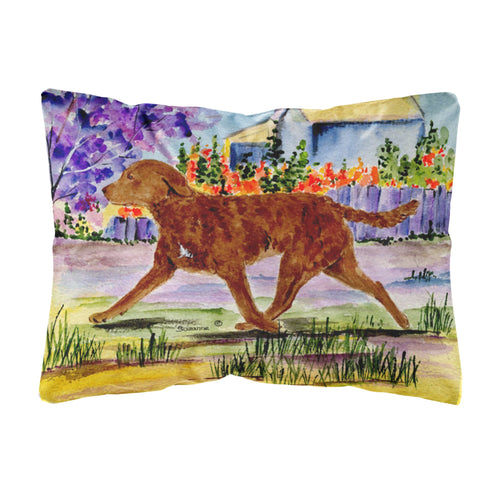 'Caroline'S Treasures Ss8435Pw1216 Chesapeake Bay Retriever Decorative Canvas Fabric Pillow, Large, Multicolor'